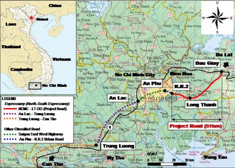 xử lý nền móng cho dự án đường cao tốc Long Thành Dầu Giây