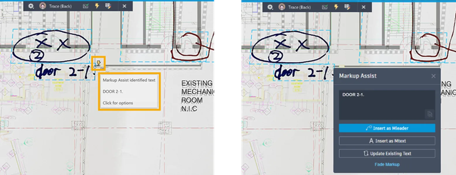 AI hỗ trợ quy trình làm việc với các ghi chú và đánh dấu trong AutoCAD