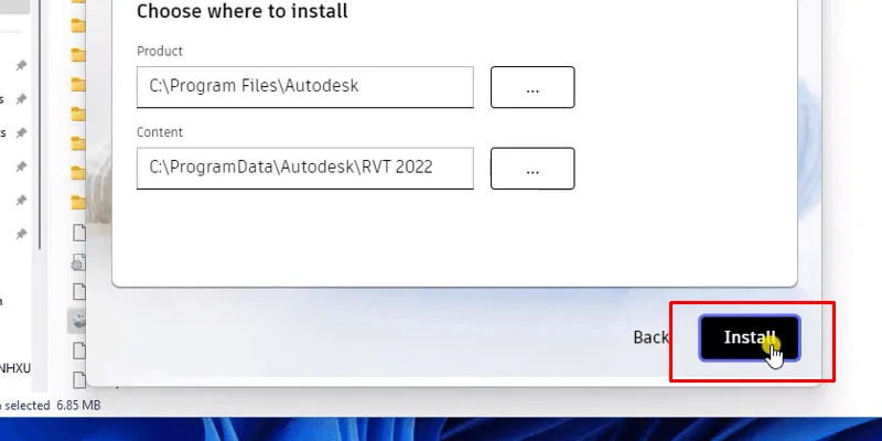 Bấm Next để tiếp tục