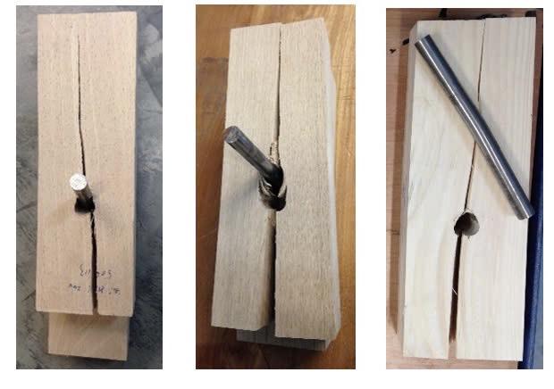 Biểu đồ phân tích kết quả thí nghiệm kiểm tra độ bền của chốt thép liên kết thể hiện mối quan hệ lực và chuyển vị