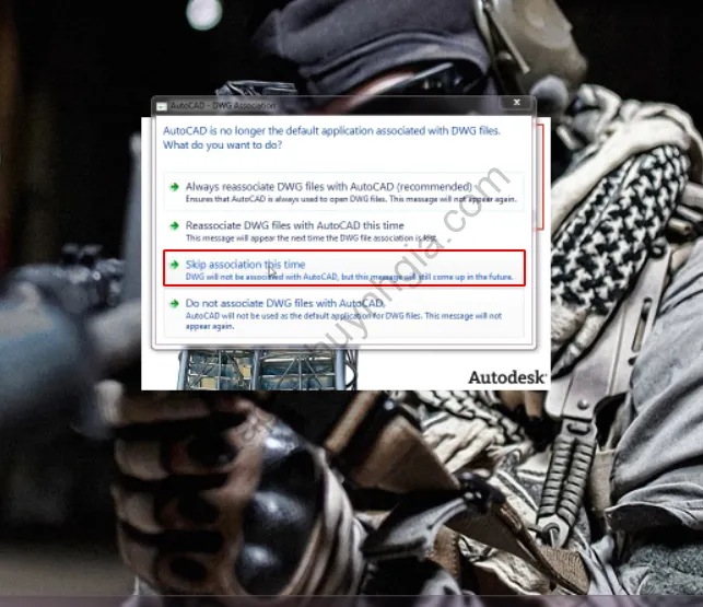 Bỏ qua liên kết bản vẽ tạm thời trong Autocad 2010