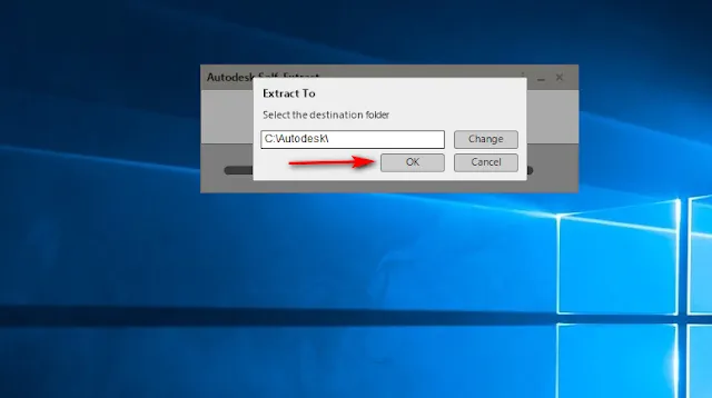 Bước 1: Mở file cài đặt và nhấn OK