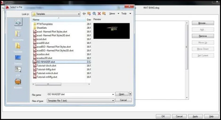 Cách tạo và mở bản vẽ mẫu Template trong AutoCAD