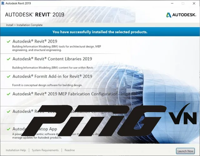 Chọn Launch Now để crack Revit 2019