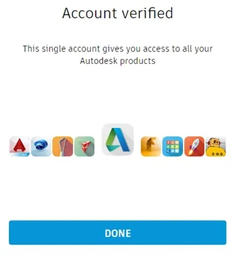 Đăng nhập vào tài khoản Autodesk Education đã xác thực