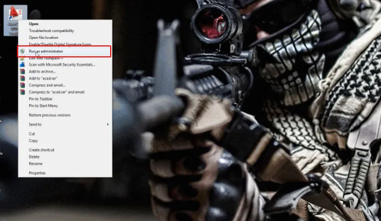 Giải nén và chạy file Keygen cho Autocad 2010