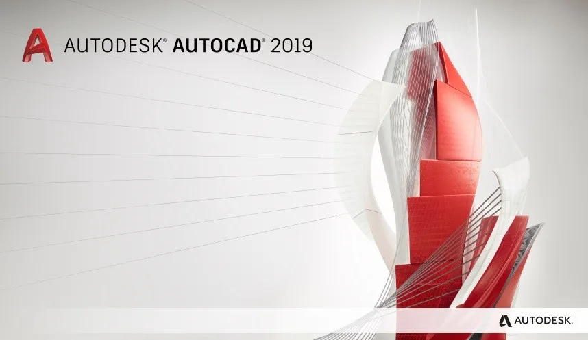 Giao diện chính của phần mềm AutoCAD 2019