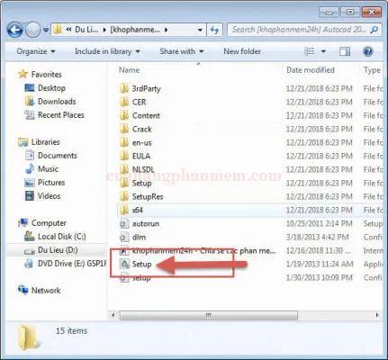 Giao diện làm việc của AutoCAD 2014