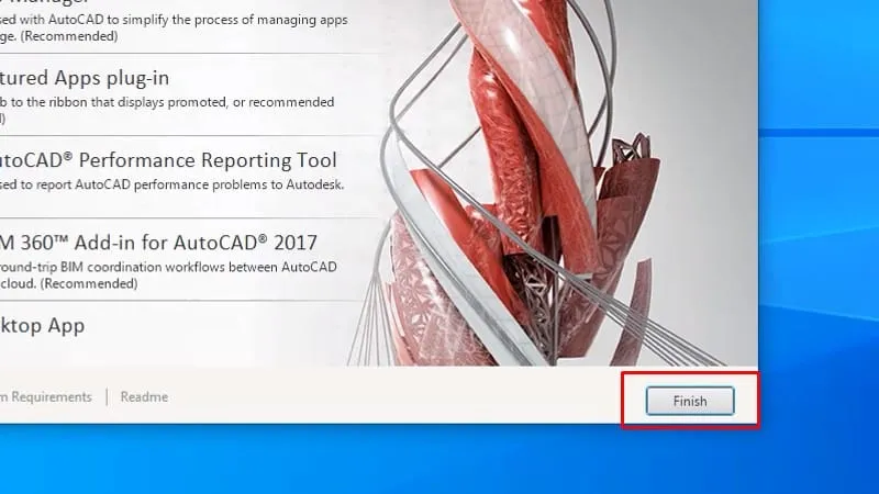 Giao diện làm việc của phần mềm AutoCAD 2017 với các công cụ thiết kế