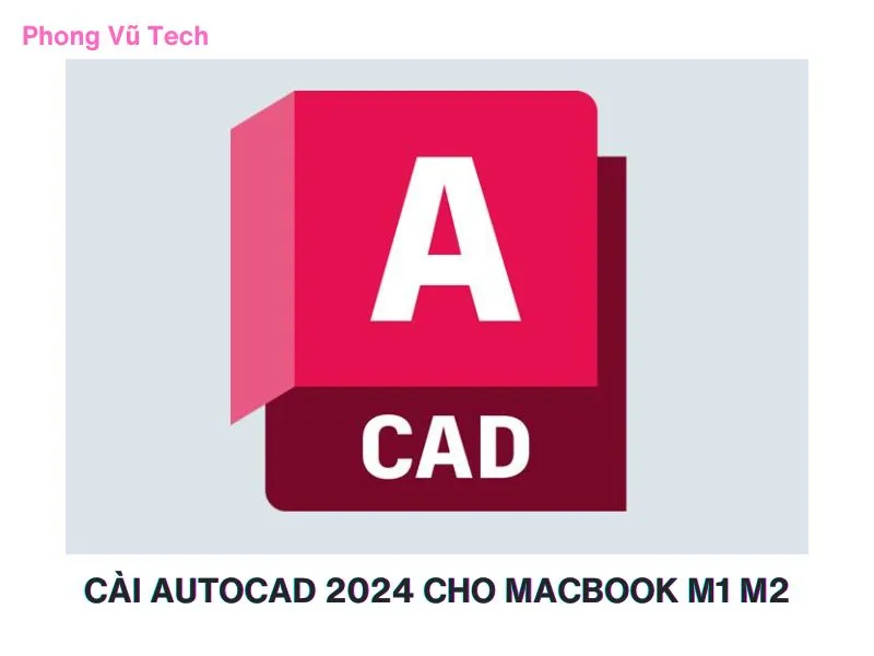 Giao diện người dùng của phần mềm AutoCAD trên màn hình MacBook
