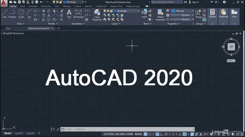Giao diện người dùng trực quan của AutoCAD