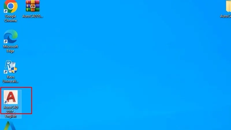 Giao diện phần mềm AutoCAD 2017