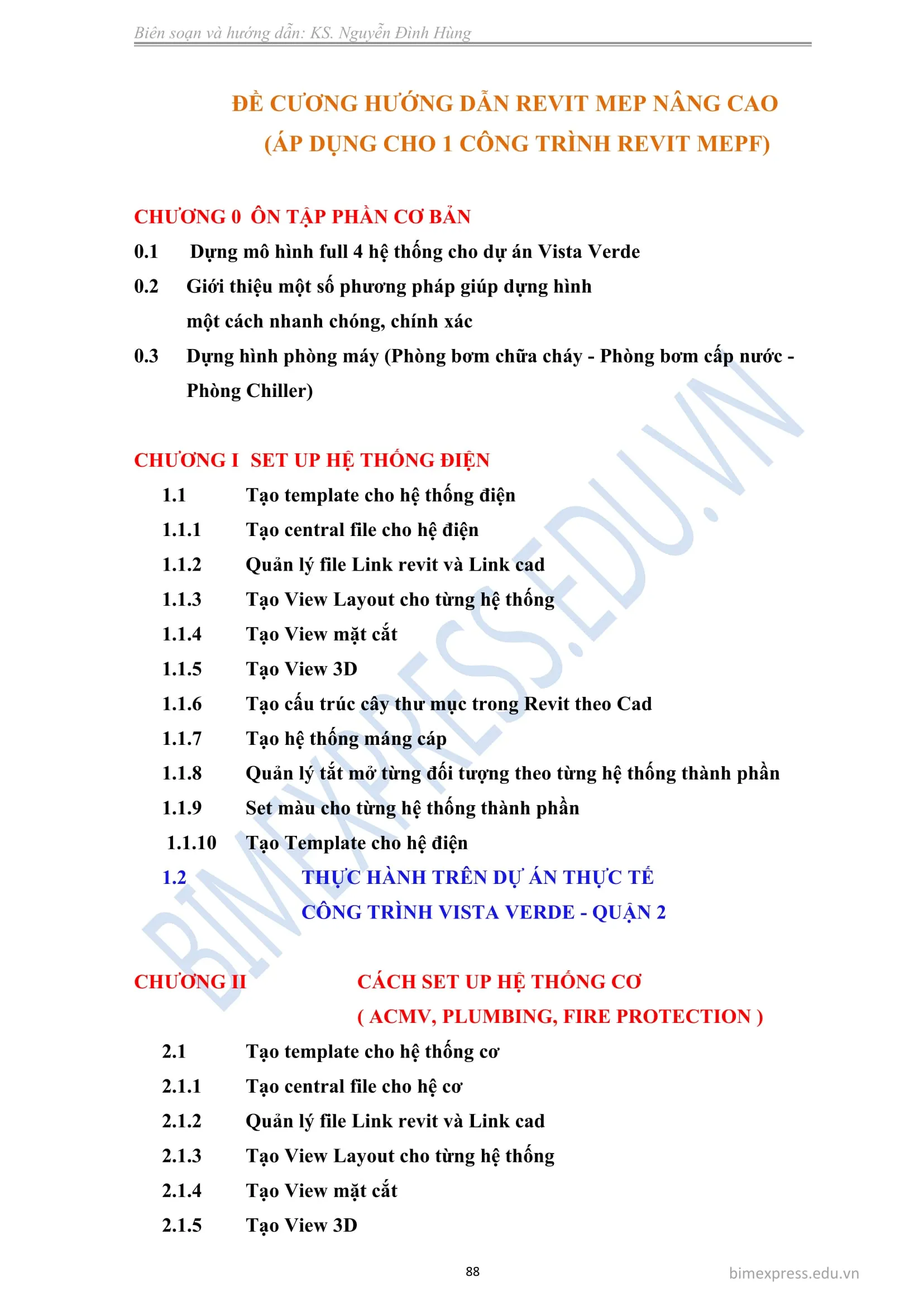 Hình ảnh đào tạo Revit MEP