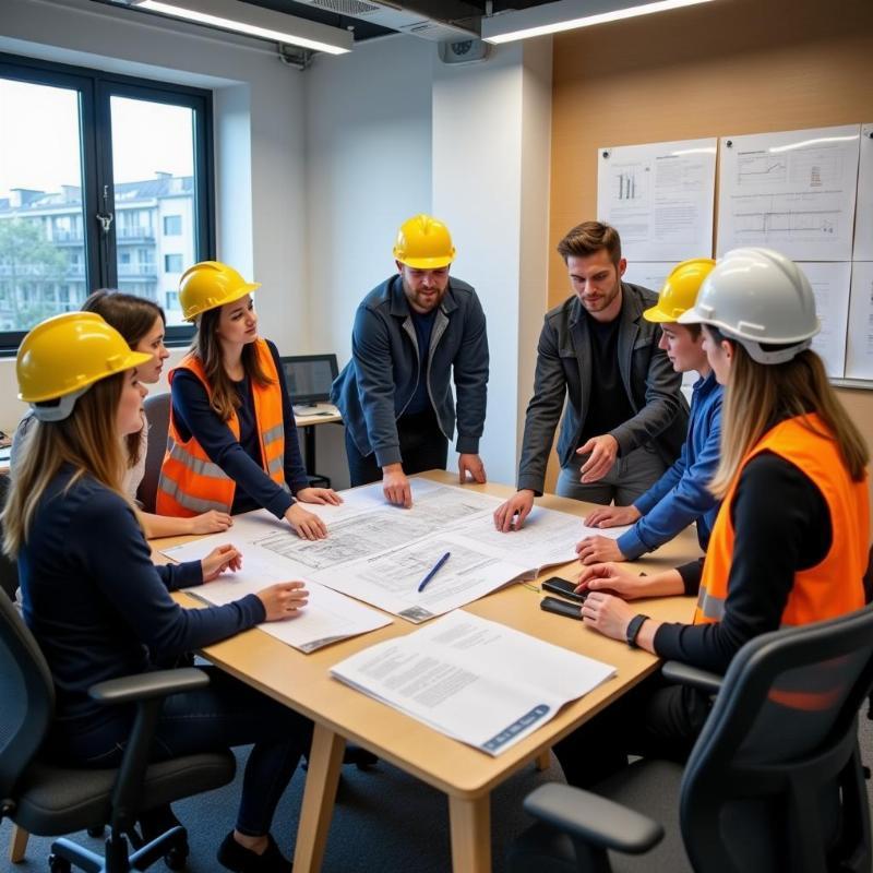 Hình ảnh kỹ sư đang thực hiện khảo sát địa chất công trình để xác định loại vải địa kỹ thuật phù hợp