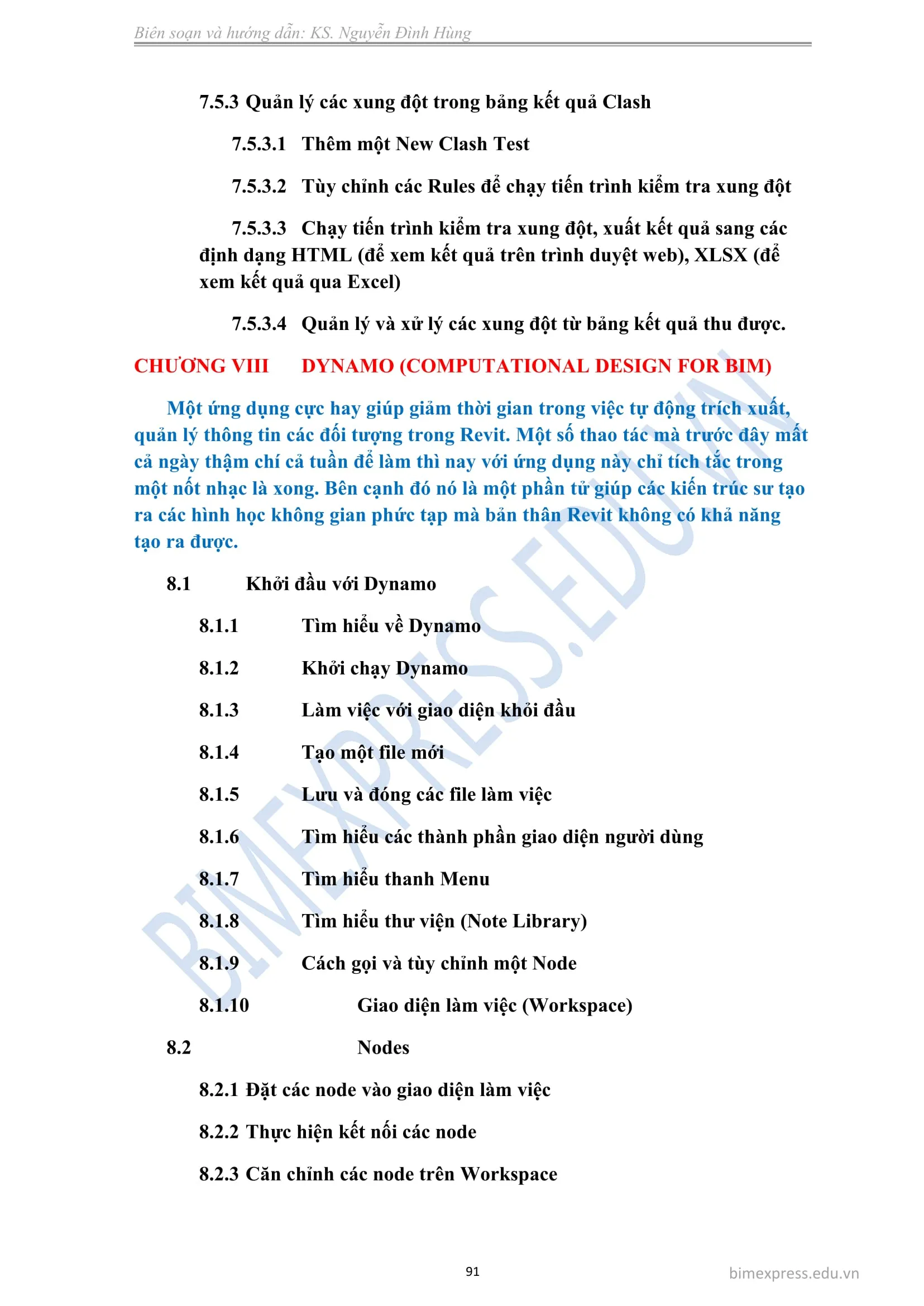 Kiểm tra xung đột trong Revit