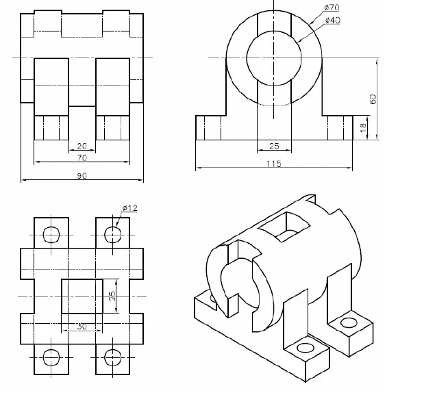 Minh họa các bài tập thực hành dựng hình 3D đa dạng