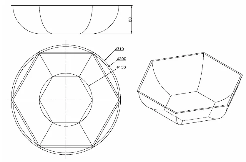 Minh họa các mô hình được tạo ra từ sự kết hợp nhiều lệnh vẽ 3D