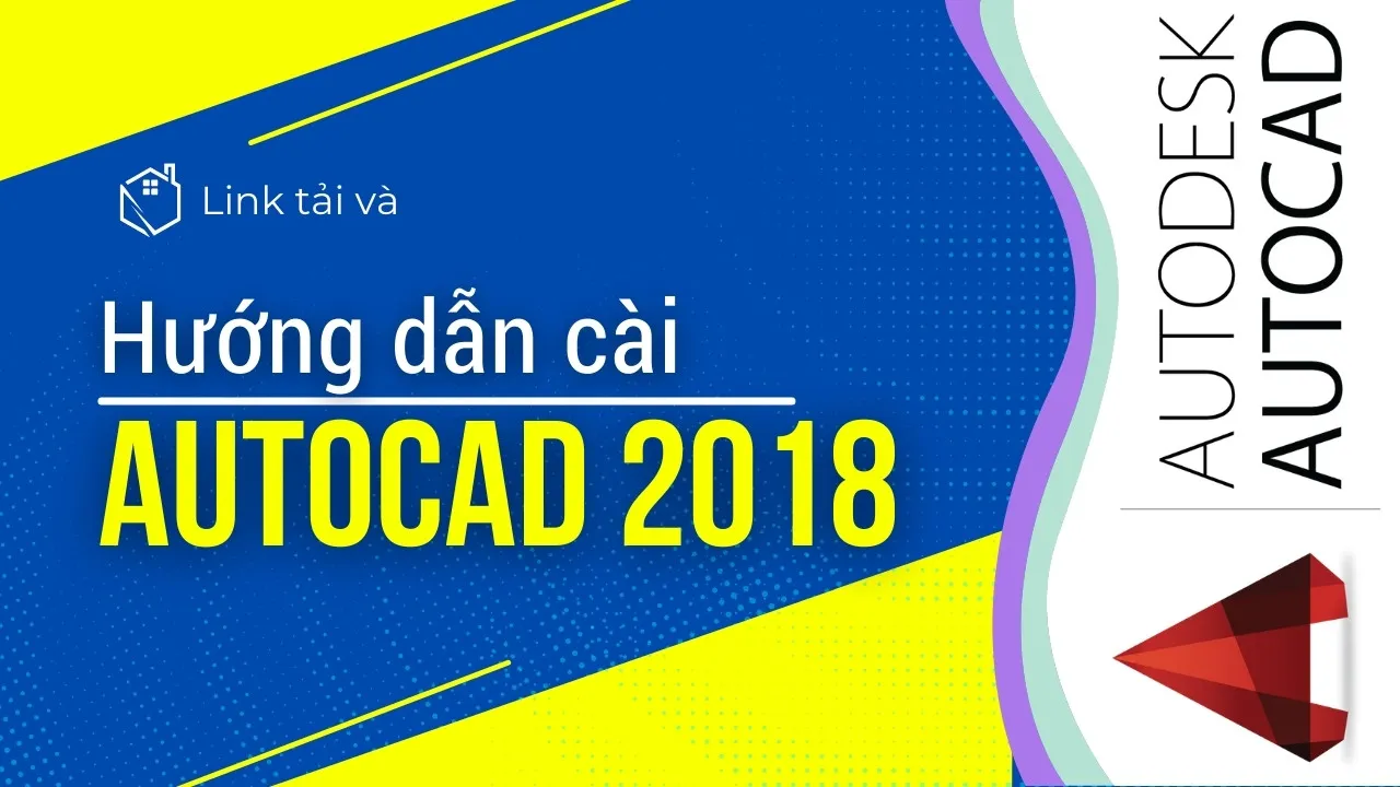 Minh họa giao diện AutoCAD 2018 với các công cụ vẽ kỹ thuật