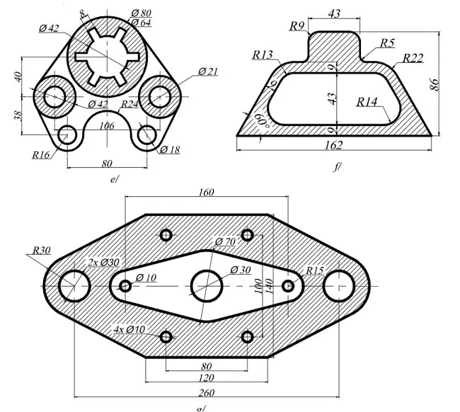 minh họa hình tập vẽ với lệnh Hatch 2