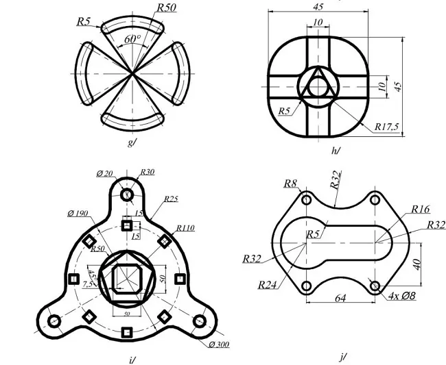 minh họa hình tập vẽ với lệnh hiệu chỉnh 4