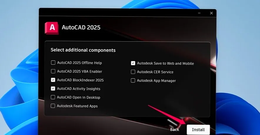 Minh họa quá trình tải file cài đặt phần mềm