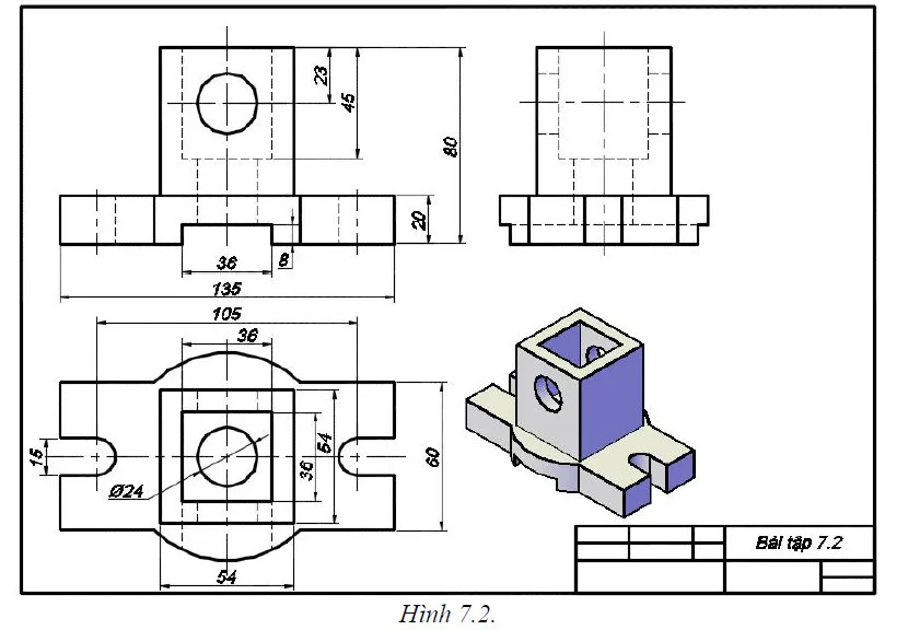 Minh họa quy trình dựng mô hình 3D Solid chi tiết