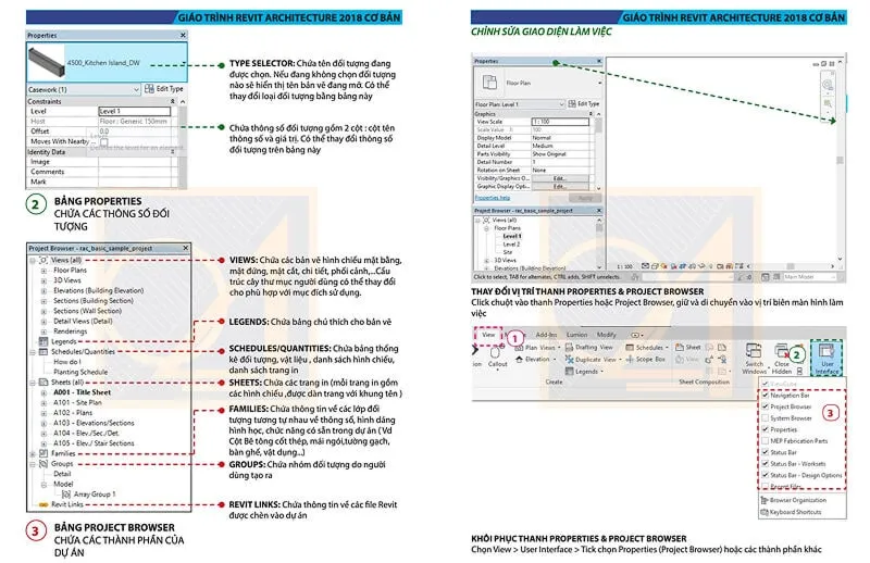 Minh họa sách Revit Architecture