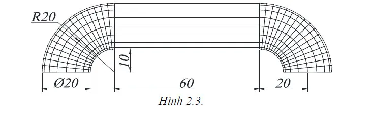 Minh họa sử dụng lệnh Revsurf và Tabsurf để tạo bề mặt xoay và quét