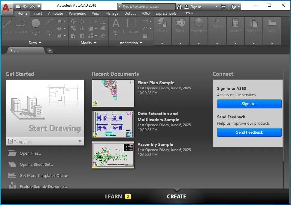 Minh họa tính năng quản lý tham chiếu ngoài trong AutoCAD 2018