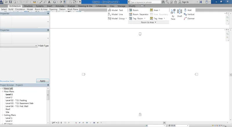 Mô hình 3D trong Revit thể hiện rõ ràng kiến trúc công trình