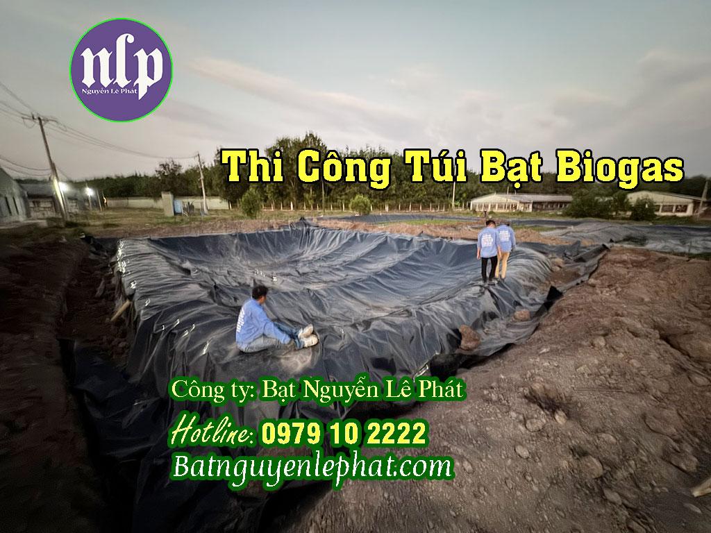 Một mô hình hầm biogas HDPE hiện đại được lắp đặt tại một trang trại chăn nuôi ở Việt Nam