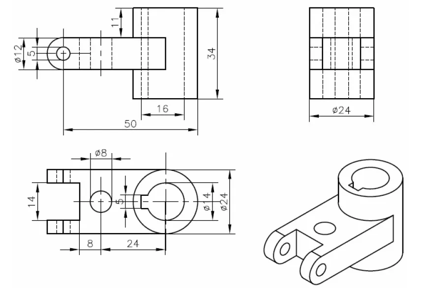Mô hình sản phẩm được tạo ra từ việc áp dụng nhiều lệnh và kỹ thuật vẽ 3D