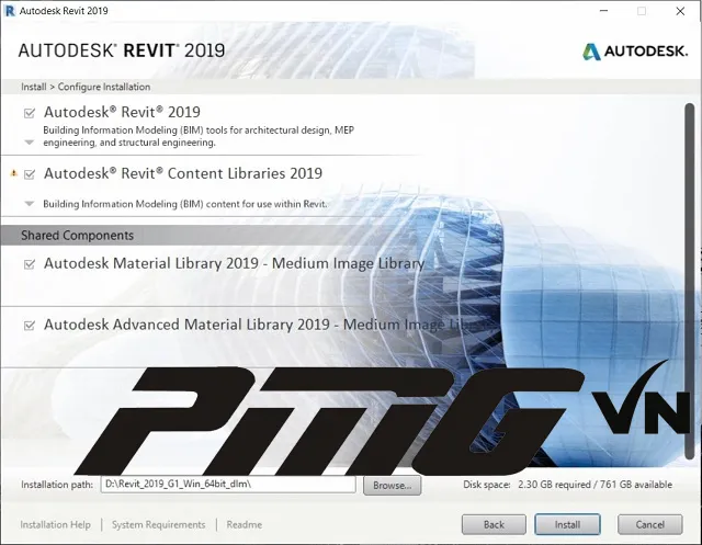 Nhấn chọn Install Revit