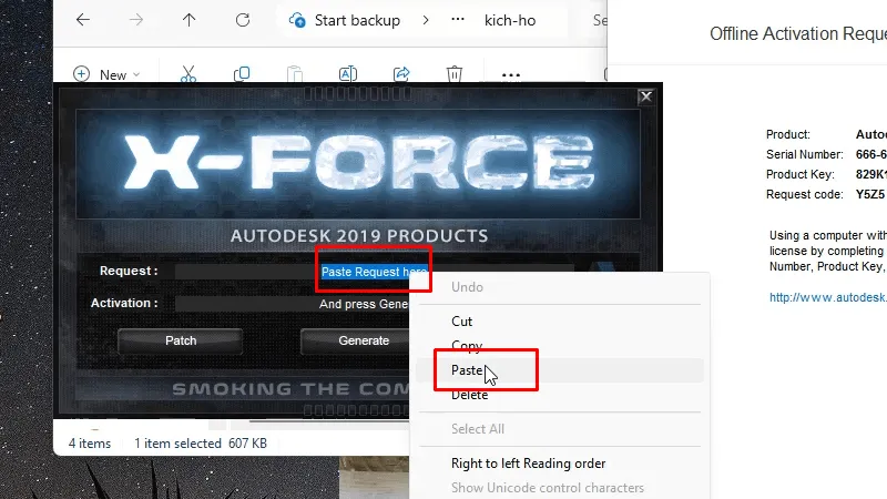 Paste vào như hình