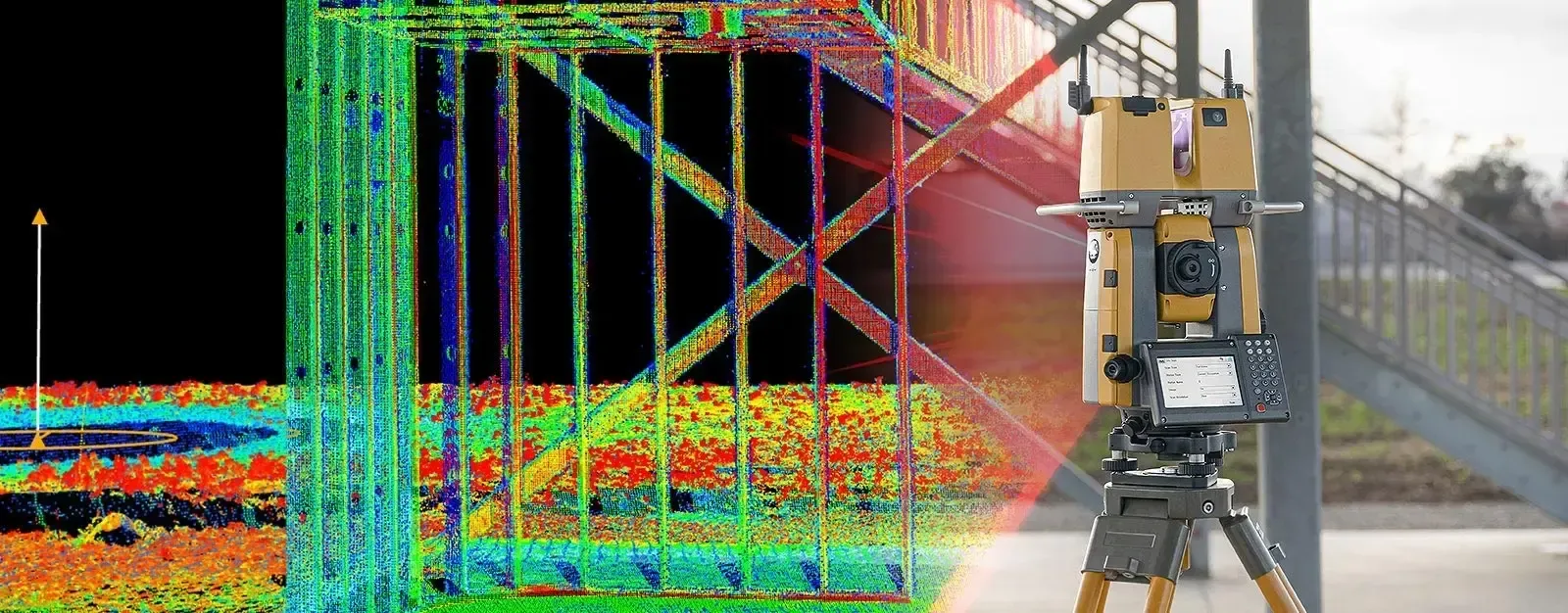 Một kỹ sư địa kỹ thuật đang phân tích biểu đồ dữ liệu quan trắc chuyển vị và độ lún trên màn hình máy tính, so sánh với mô hình 3D của tường chắn đất