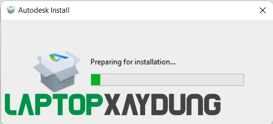 Quá trình cài đặt Autodesk Civil 3D đang khởi tạo