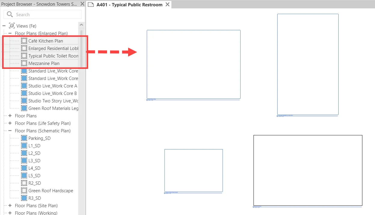 Thêm nhanh các Views, Schedule vào trong Sheet