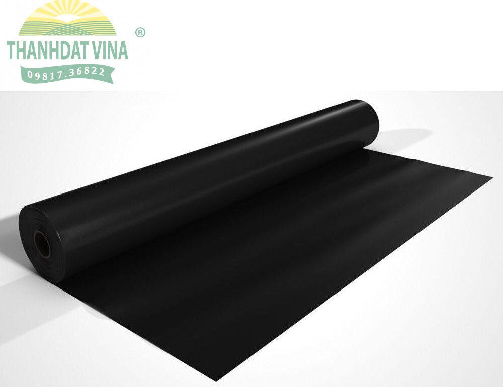 Thi công màng chống thấm bạt HDPE màu đen tại một bãi chôn lấp rác thải hợp vệ sinh