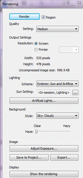 Thiết lập chất lượng Render trong Revit