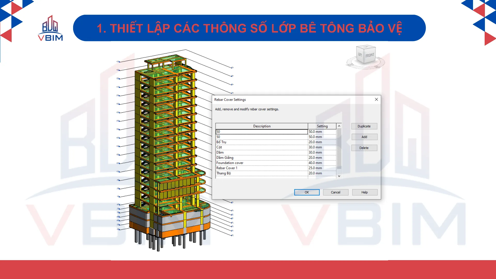 Thiết lập cốt thép