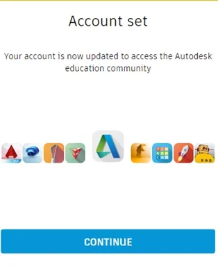 Thiết lập tài khoản Autodesk Education và đồng ý điều khoản