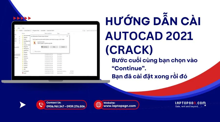 Thông báo xác nhận sau khi hoàn tất việc thay thế tệp crack