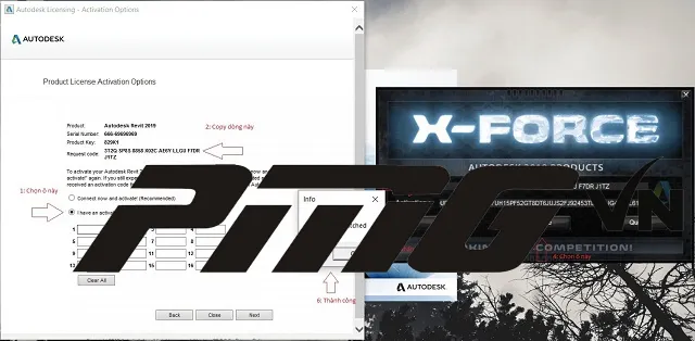 Thực hiện các thao tác crack Revit 2019