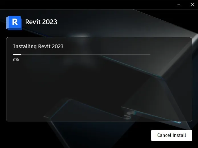 Tiến trình cài đặt Revit 2023