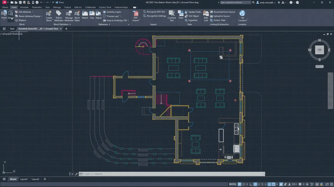 Tính năng AI giúp nhận diện và chuyển đổi đối tượng thành Block trong AutoCAD