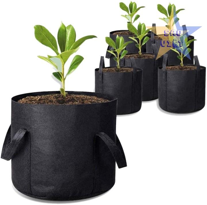 Túi vải trồng cây chất lượng cao với khả năng thoát nước vượt trội giúp rễ cây phát triển khỏe mạnh, hạn chế tình trạng úng nước.