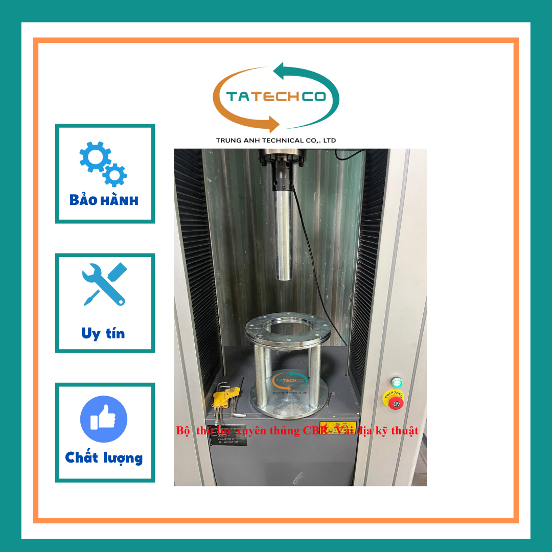 Thí nghiệm CBR đánh giá khả năng kháng xuyên thủng của vải địa kỹ thuật