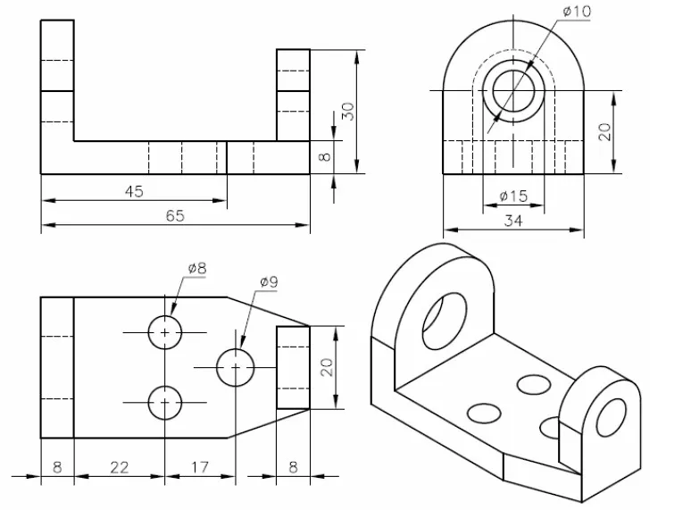 Ví dụ về các chi tiết được thiết kế với độ chính xác cao trong môi trường 3D