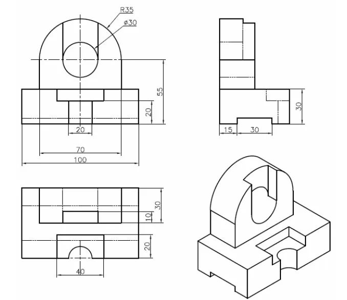 Ví dụ về ứng dụng của các lệnh tạo khối Solid trong thiết kế sản phẩm
