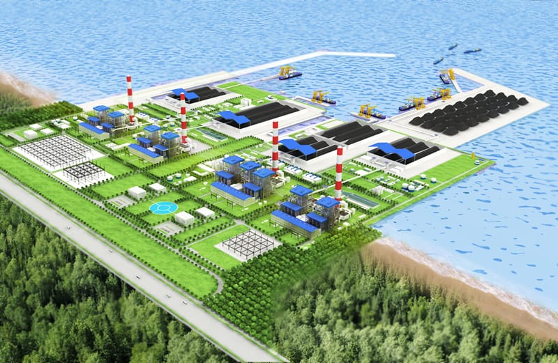 Bãi thải tro xỉ tại một nhà máy nhiệt điện, nơi cần các giải pháp địa kỹ thuật để xử lý nhiễm bẩn nguồn nước uống